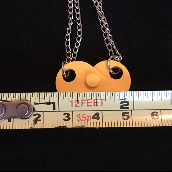 Cute Double Chain Yellow Lego Necklace - Picture 8 of 8